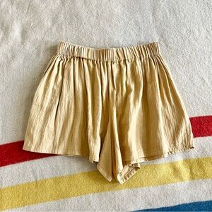 Miranda Bennett Harlow shorts in Mexican mint marigold